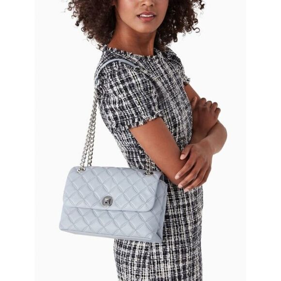 Kate Spade Quilted Nathalia in Steel - Picture 7 of 10